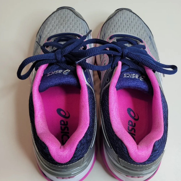 ASICS Women's Gt-2000 5 Running Shoe Mid grey white Pink Glow Size Women's 6 - Picture 7 of 11